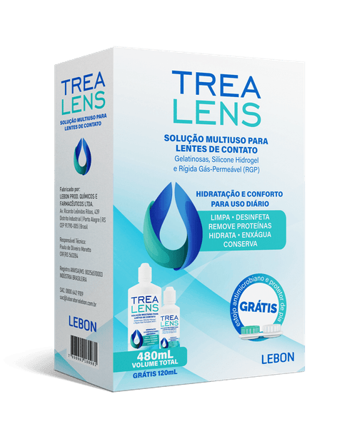 Kit Solução para Lente Trealens 360ml+120ml