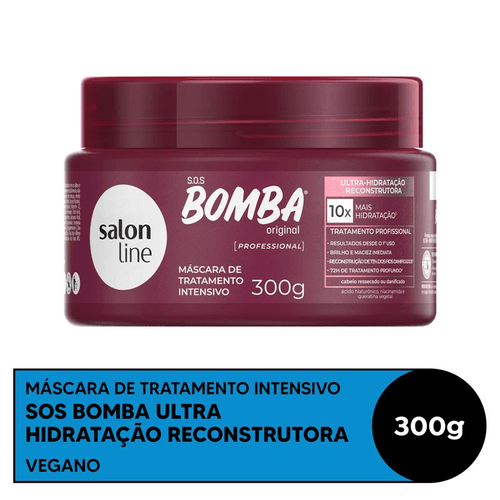 Máscara de Hidratação Salon Line SOS Bomba Ultra-Hidratação Reconstrutora 300g