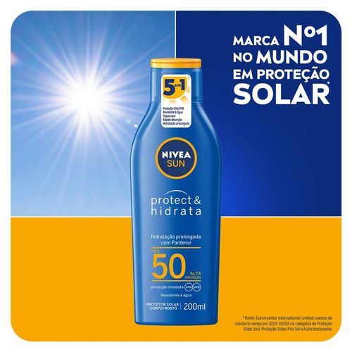 Protetor Solar Nivea Sun Protect & Hidrata FPS50 200ml