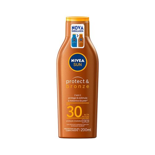 Nivea Sun Protetor Solar Protect & Bronze FPS 30 200ml