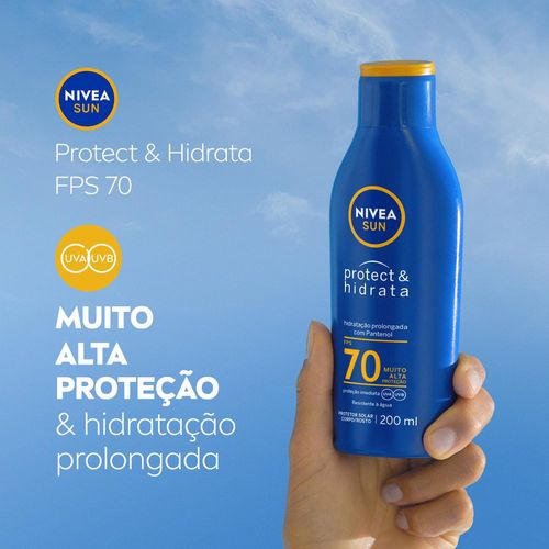 Protetor Solar Nivea Sun Protect & Hidrata FPS70 200ml