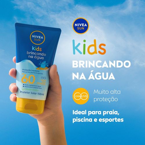 Nivea Sun Protetor Solar Kids Brincando na Água FPS 60 150ml