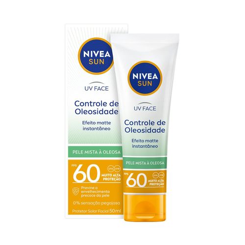 Nivea Sun Protetor Solar Facial Beauty Expert Controle de Oleosidade FPS 60 50g