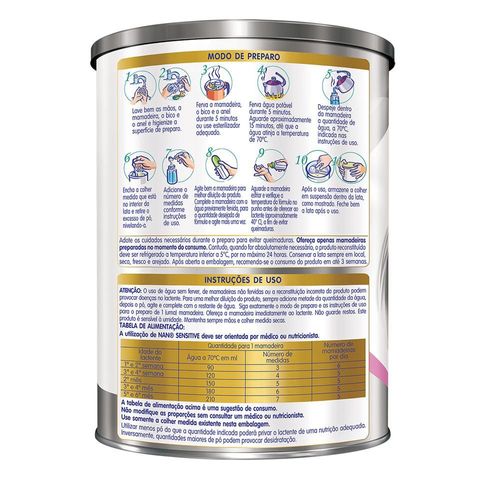 Fórmula Infantil NAN Sensitive 800g