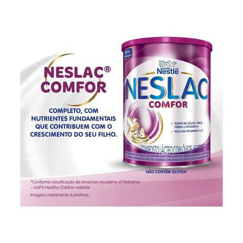 Kit Composto Lácteo Neslac Comfor com 2 Latas 800g 20% de Desconto na 2º lata