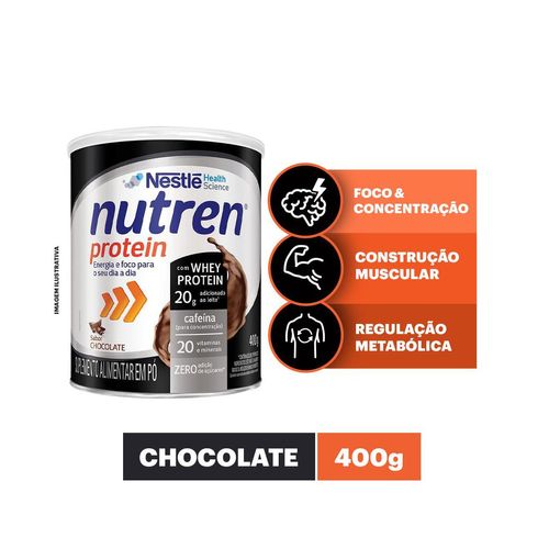 Suplemento Alimentar Nutren Protein Chocolate Lata 400g