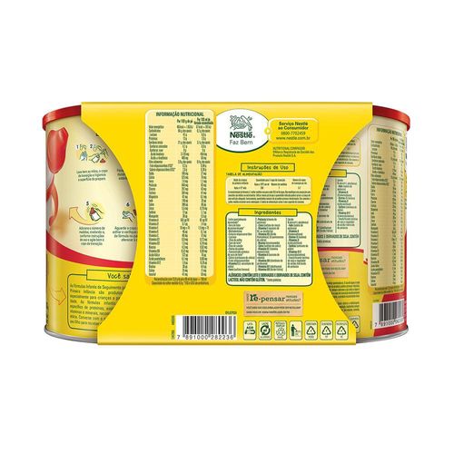 Kit Fórmula Infantil Ninho Fases 1+ 800g com 2 Latas 20% de Desconto na Segunda Lata
