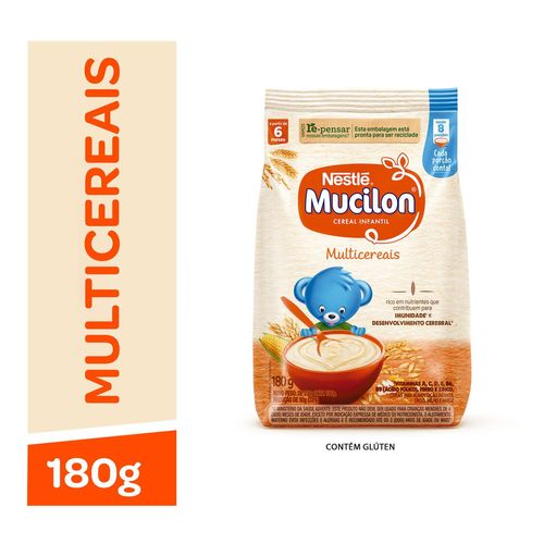 Cereal Infantil Mucilon Multicereais Sachê 180g