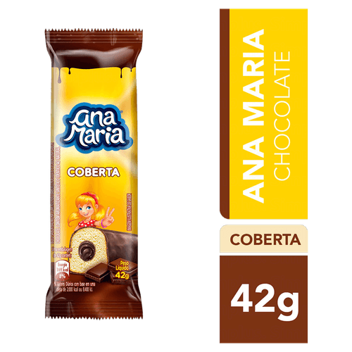 Bolinho Ana Maria Baunilha com Recheio e Cobertura Chocolate 42g