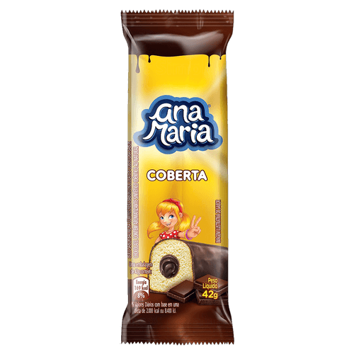 Bolinho Ana Maria Baunilha com Recheio e Cobertura Chocolate 42g