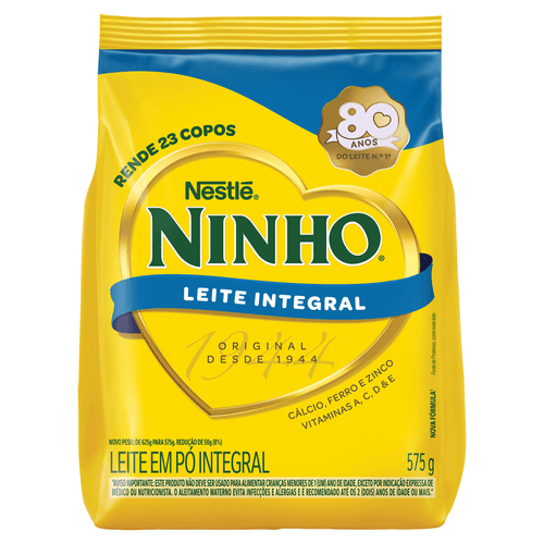 Ninho Leite em Po Integral Sache com 575g