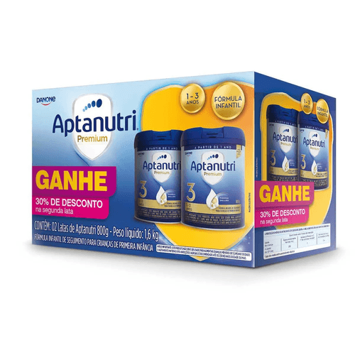 Aptanutri Premium 3 Pack com 2 Latas 800g