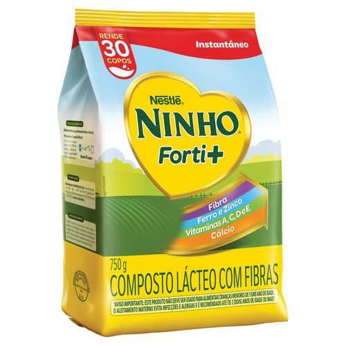 Composto Lácteo com Fibras Ninho Forti+ Sachê 750g