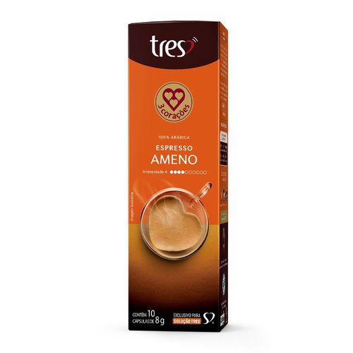 Estojo Três Corações Espresso Ameno com 10 Cápsulas 8g