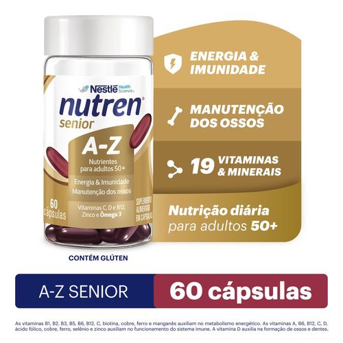 Suplemento Alimentar Nutren Senior A-Z 60 Cápsulas