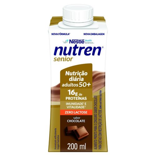 Complemento Alimentar Chocolate Zero Lactose Nutren Senior 200ml