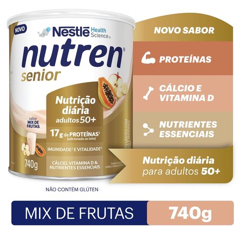 Complemento Alimentar Nutren Senior Pó Sabor Mix de Frutas 740g