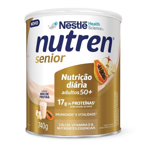 Complemento Alimentar Nutren Senior Pó Sabor Mix de Frutas 740g