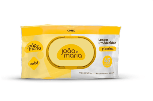Lenço Umedecido com Fragrância João e Maria 45 unidades