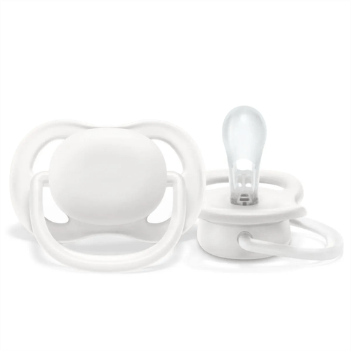 Chupeta Philips Aventis Ultra Air Unitária Branca Lisa 6 a 18 Meses
