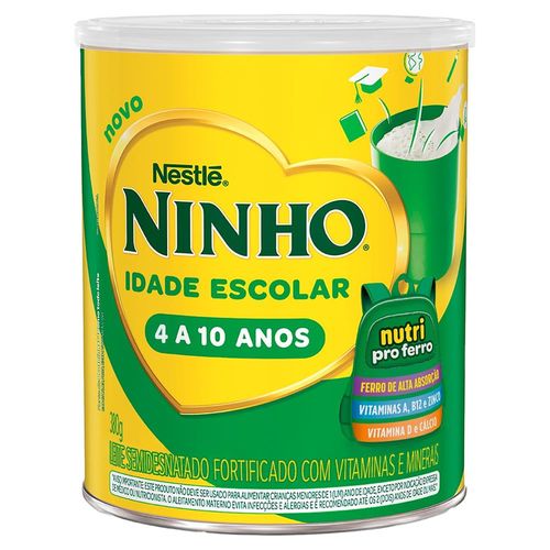 Leite em Pó Semidesnatado Ninho Idade Escolar 380g