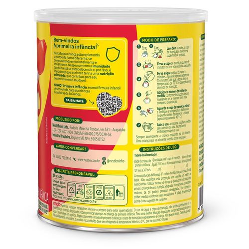 Fórmula Infantil Ninho Fases 1+ 400g