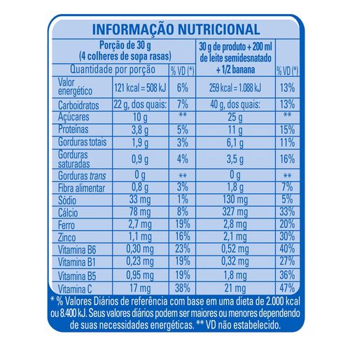 Farinha Láctea Nestlé Tradicional Sachê 210g