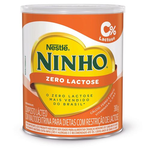 Leite em Pó Ninho Forti+ Zero Lactose 380g