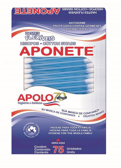 Hastes Flexíveis Aponete Apolo com 75 unidades