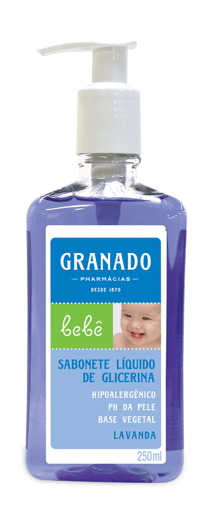 Sabonete Líquido Granado Bebê Glicerina Lavanda 250ml