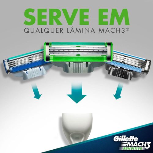 Carga para Aparelho de Barbear Gillette Mach3 Sensitive Leve 4 Pague 3