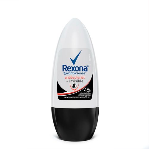 Desodorante Roll-On Rexona Antibacterial Invisible 50g