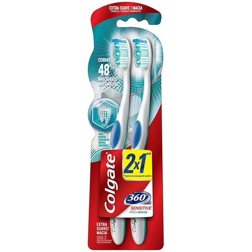 Kit Escova Dental Colgate 360° Sensitive Pro-Alívio Leve 2 Pague 1 Unidade