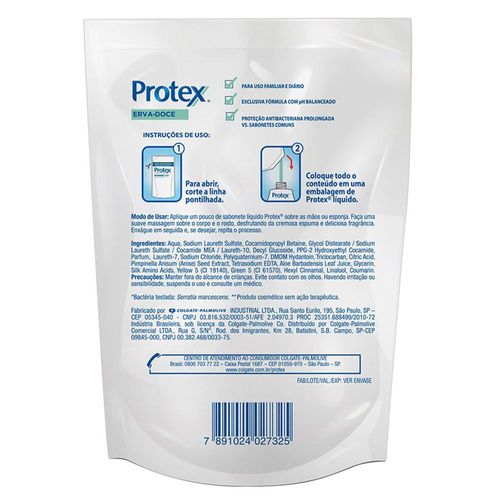 Sabonete Líquido Protex Erva Doce Refil 200ml