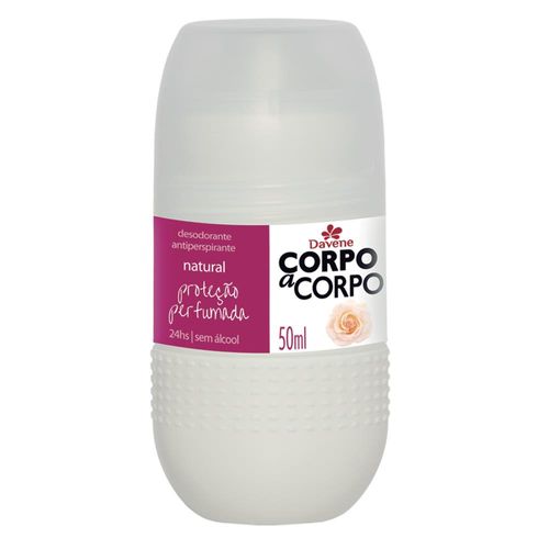 Desodorante Roll On Davene Corpo a Corpo Natural 50ml