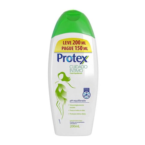 Sabonete Líquido Íntimo Protex Fresh Equilibrium Leve 200ml Pague150ml