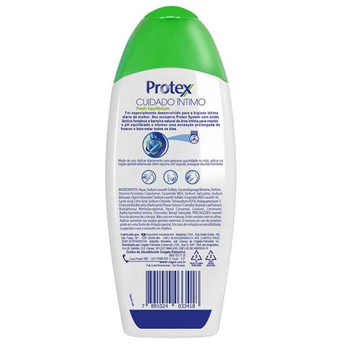 Sabonete Líquido Íntimo Protex Fresh Equilibrium Leve 200ml Pague150ml