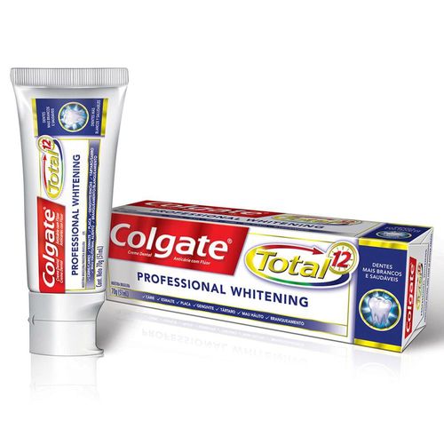 Creme Dental Colgate Total 12 Professional Whitening 70g