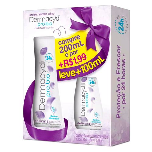 Kit Sabonete Íntimo Dermacyd Delicata Compre 200ml Leve 100ml