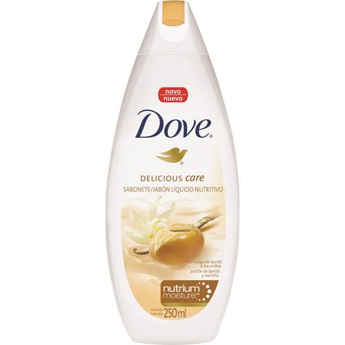 Sabonete Líquido Dove Delicious Care Manteiga de Karité e Baunilha 250ml