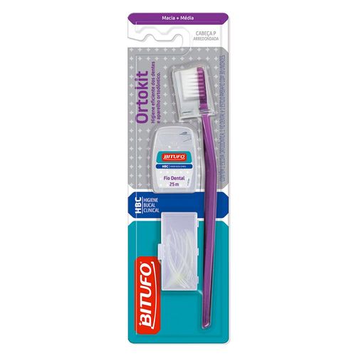 Kit Ortodôntico Bitufo Ortokit com fio dental