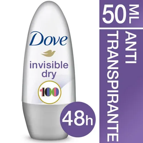 Desodorante Roll-On Dove Invisible Dry 50ml