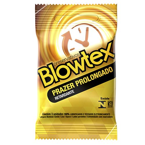 Preservativo Blowtex Retardante com 3 Unidades