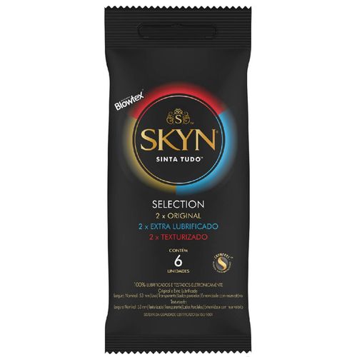 Preservativo Blowtex skyn selection com 6 unidades