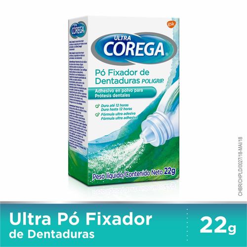 Fixador de Dentaduras Corega Ultra Pó 22g