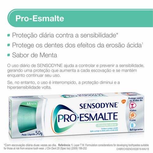 Creme Dental Sensodyne Pro-Esmalte 50g