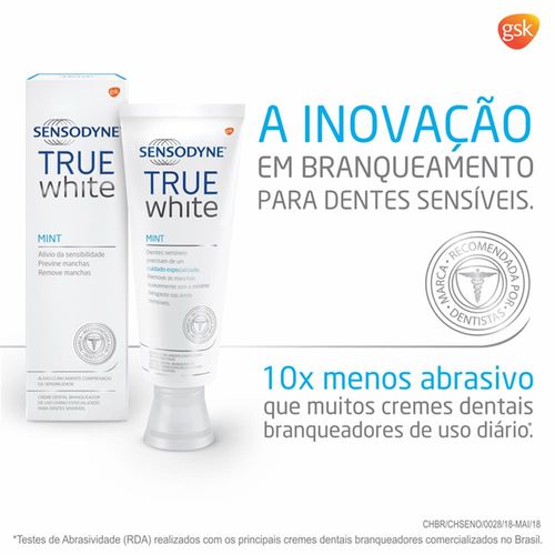 Creme Dental Sensodyne True White 100g