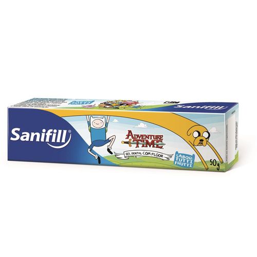 Gel Dental Sanifill kids personagens 50g