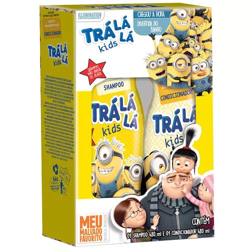 Kit Tra La La kids shampoo+condicionador sem embaraço musical 480ml