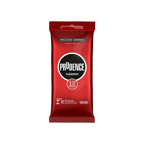 Preservativo Prudence Lubrificado com 12 Unidades